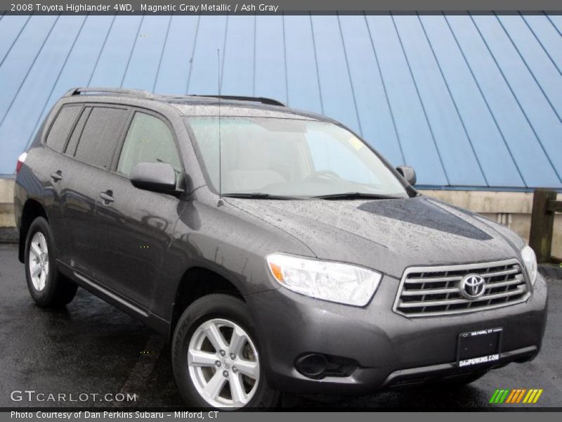 Magnetic Gray Metallic / Ash Gray 2008 Toyota Highlander 4WD