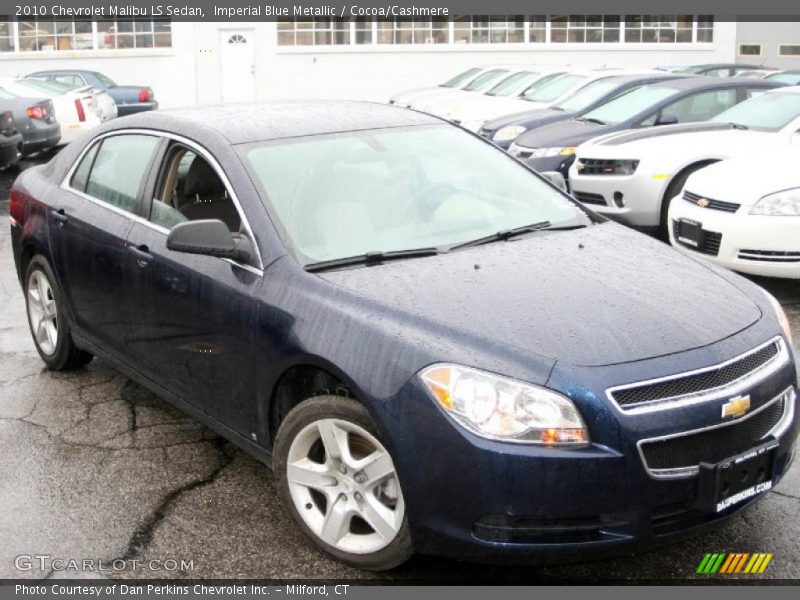 Imperial Blue Metallic / Cocoa/Cashmere 2010 Chevrolet Malibu LS Sedan