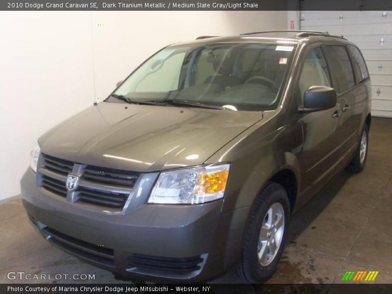 Dark Titanium Metallic / Medium Slate Gray/Light Shale 2010 Dodge Grand Caravan SE