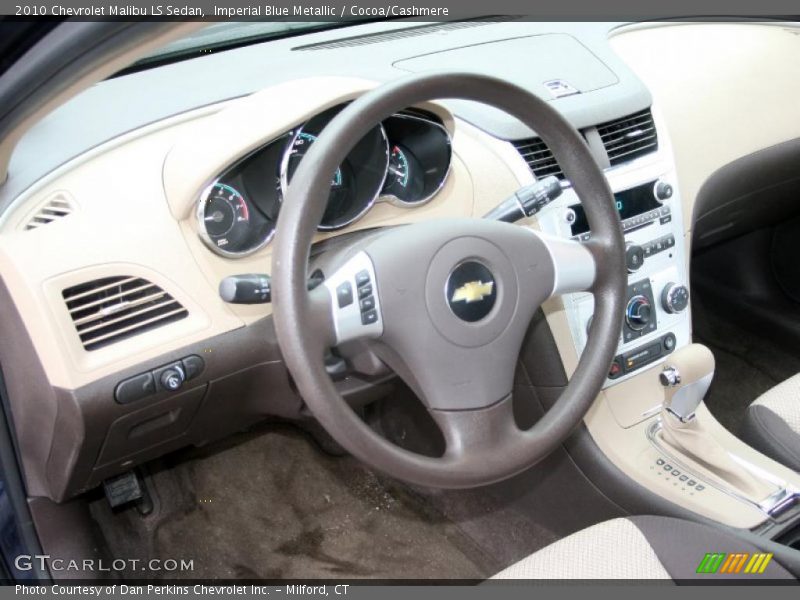 Imperial Blue Metallic / Cocoa/Cashmere 2010 Chevrolet Malibu LS Sedan