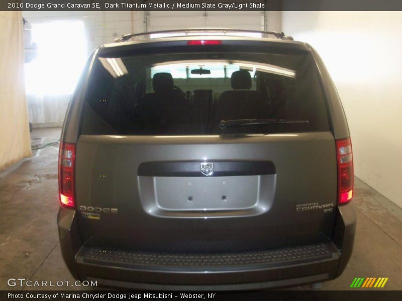 Dark Titanium Metallic / Medium Slate Gray/Light Shale 2010 Dodge Grand Caravan SE