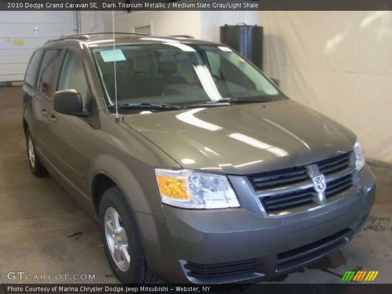 Dark Titanium Metallic / Medium Slate Gray/Light Shale 2010 Dodge Grand Caravan SE