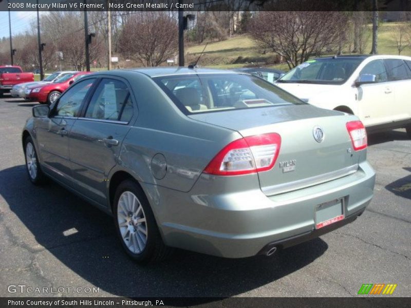 Moss Green Metallic / Camel 2008 Mercury Milan V6 Premier