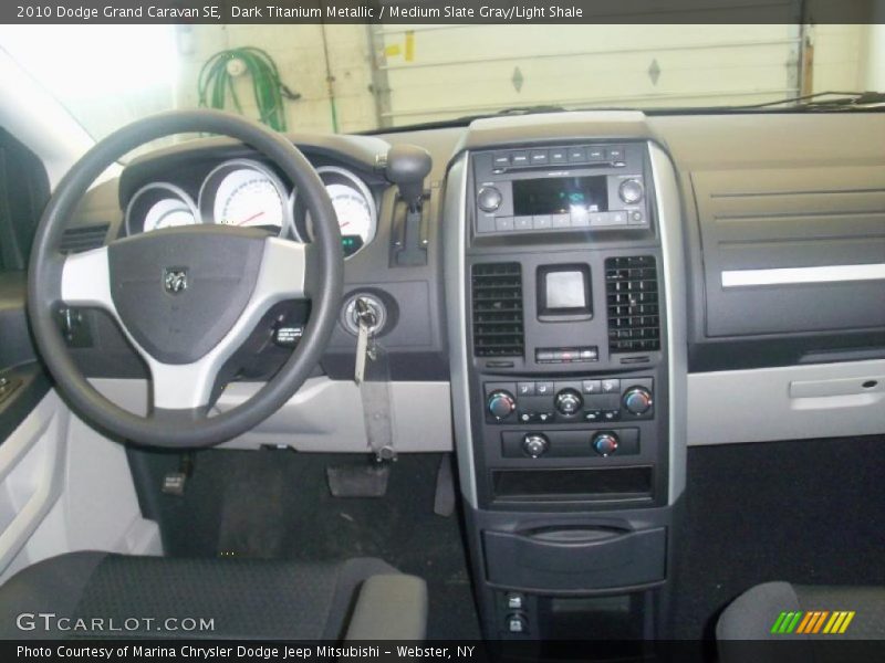 Dark Titanium Metallic / Medium Slate Gray/Light Shale 2010 Dodge Grand Caravan SE