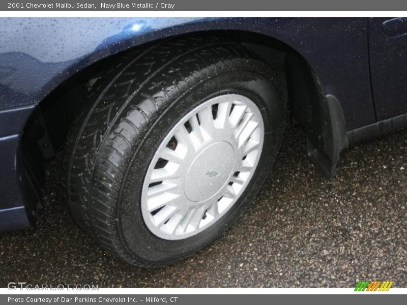 Navy Blue Metallic / Gray 2001 Chevrolet Malibu Sedan