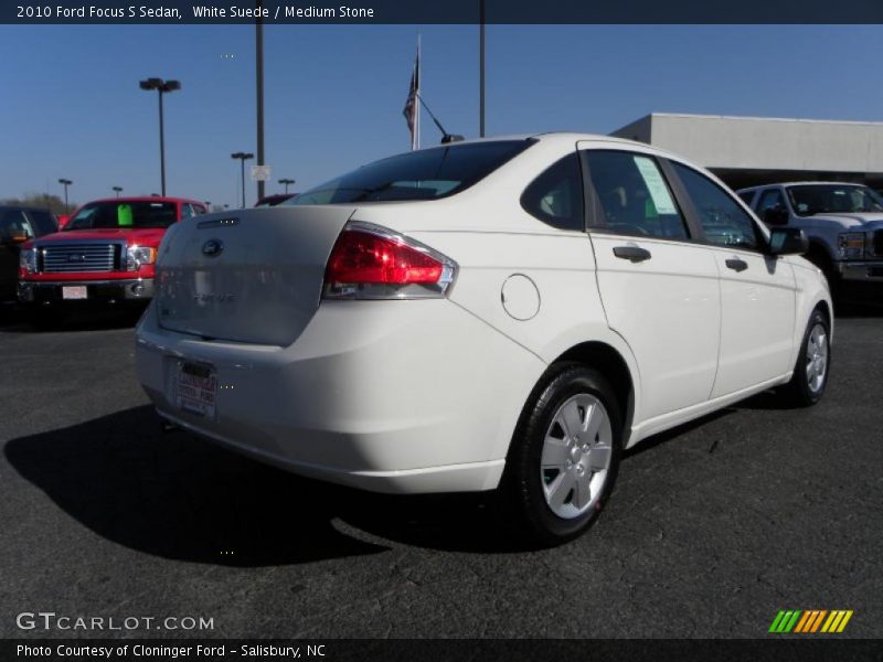 White Suede / Medium Stone 2010 Ford Focus S Sedan