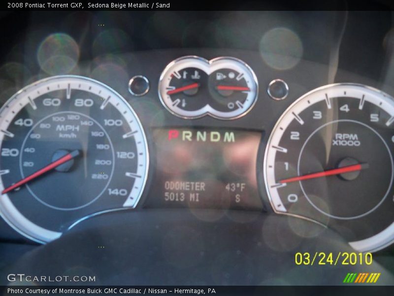 Sedona Beige Metallic / Sand 2008 Pontiac Torrent GXP