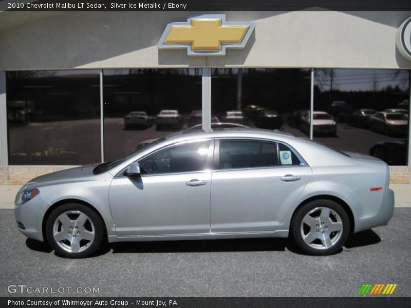 Silver Ice Metallic / Ebony 2010 Chevrolet Malibu LT Sedan