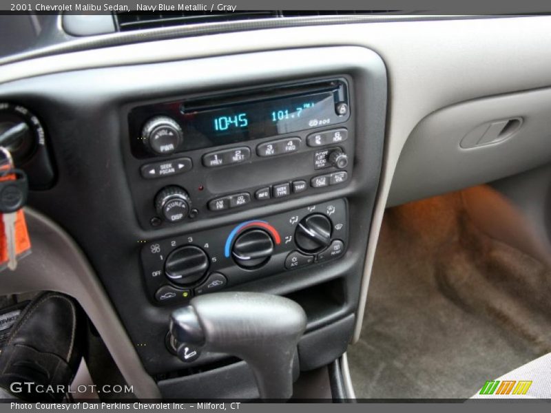 Navy Blue Metallic / Gray 2001 Chevrolet Malibu Sedan