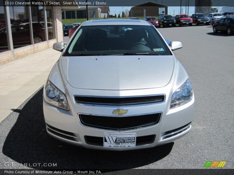 Silver Ice Metallic / Ebony 2010 Chevrolet Malibu LT Sedan