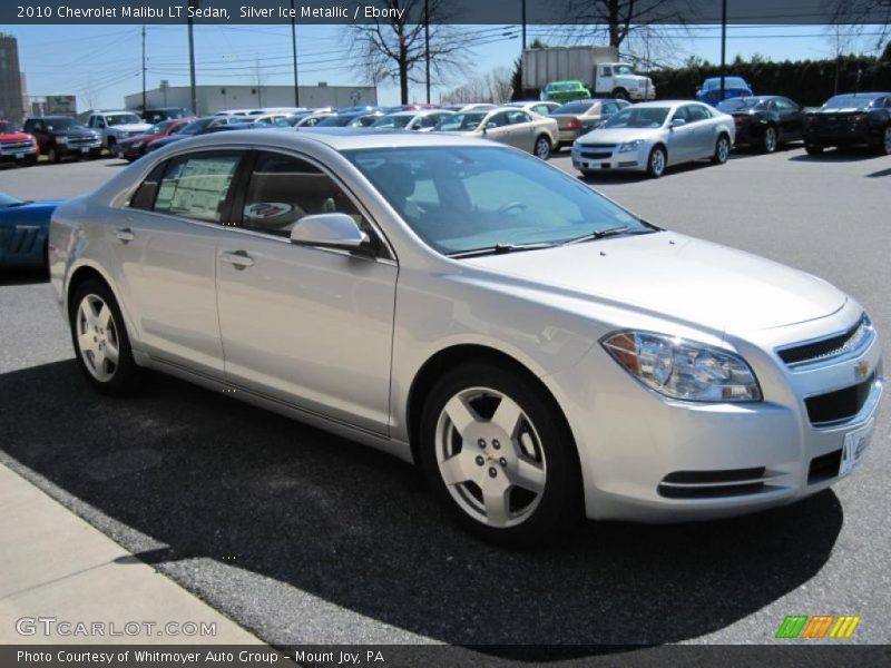Silver Ice Metallic / Ebony 2010 Chevrolet Malibu LT Sedan
