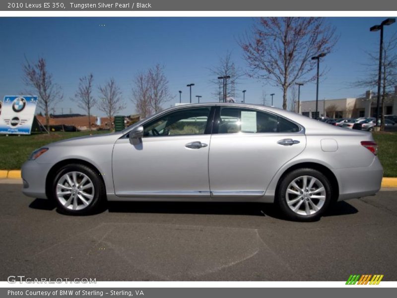 Tungsten Silver Pearl / Black 2010 Lexus ES 350