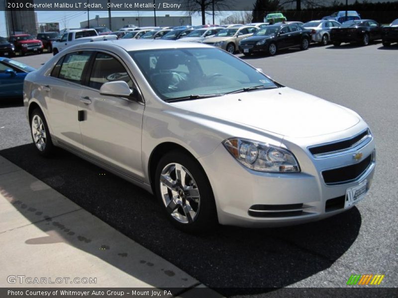 Silver Ice Metallic / Ebony 2010 Chevrolet Malibu LT Sedan