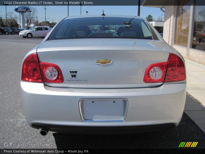 Silver Ice Metallic / Ebony 2010 Chevrolet Malibu LT Sedan