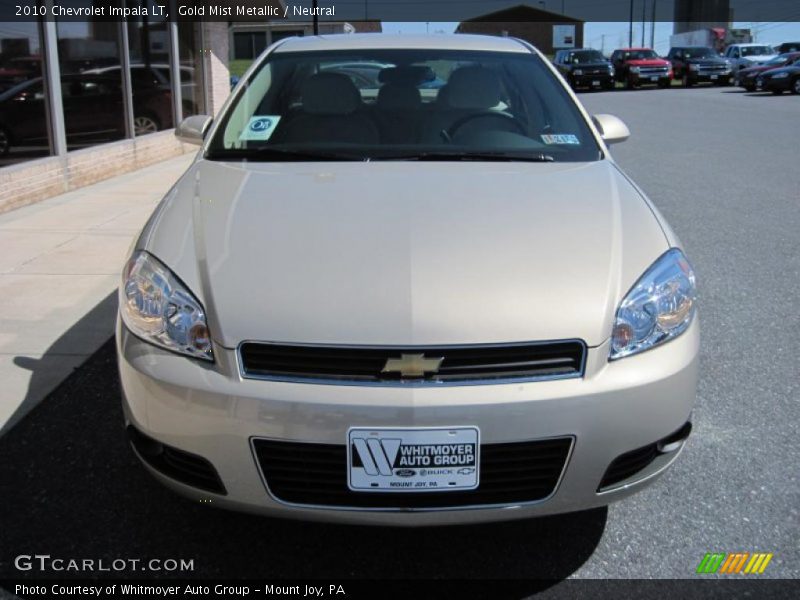 Gold Mist Metallic / Neutral 2010 Chevrolet Impala LT