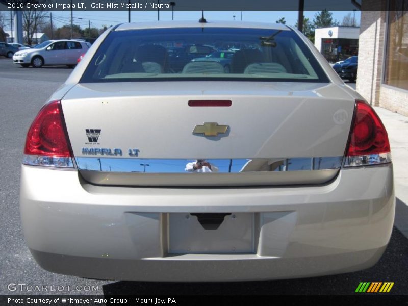 Gold Mist Metallic / Neutral 2010 Chevrolet Impala LT