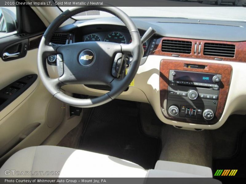 Gold Mist Metallic / Neutral 2010 Chevrolet Impala LT