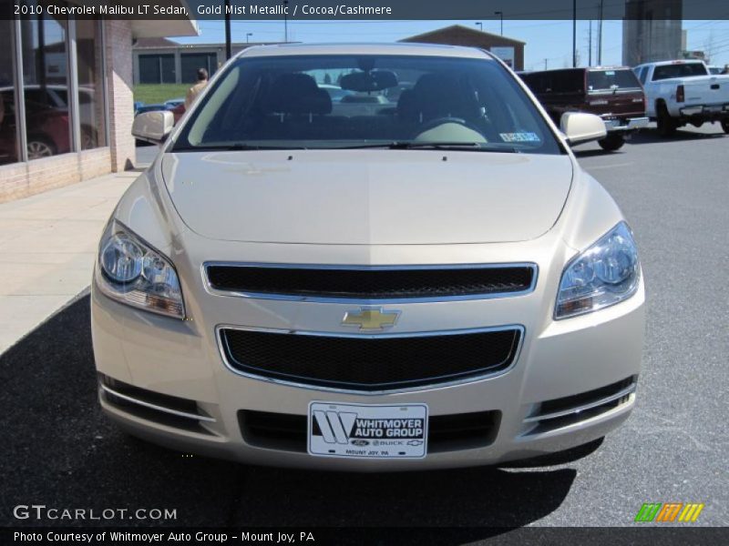 Gold Mist Metallic / Cocoa/Cashmere 2010 Chevrolet Malibu LT Sedan