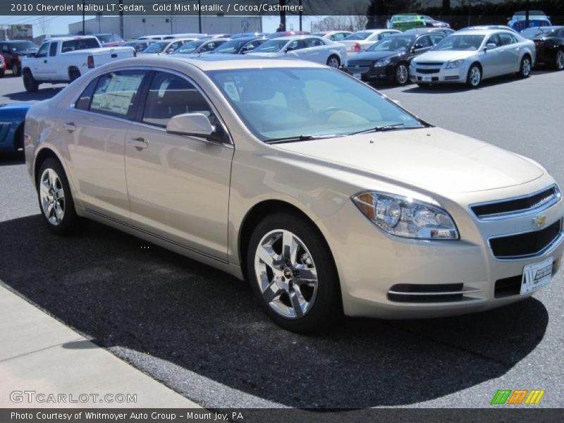 Gold Mist Metallic / Cocoa/Cashmere 2010 Chevrolet Malibu LT Sedan