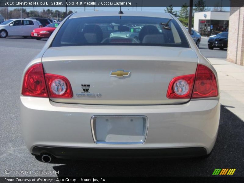 Gold Mist Metallic / Cocoa/Cashmere 2010 Chevrolet Malibu LT Sedan
