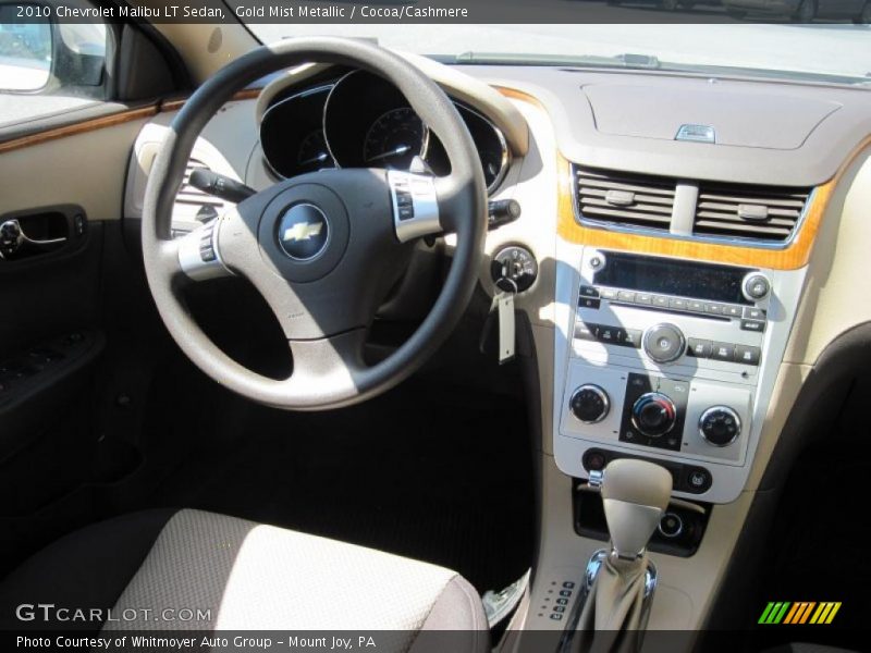 Gold Mist Metallic / Cocoa/Cashmere 2010 Chevrolet Malibu LT Sedan