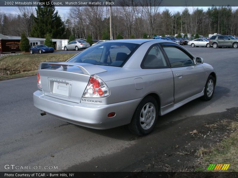 Munich Silver Metallic / Black 2002 Mitsubishi Mirage LS Coupe