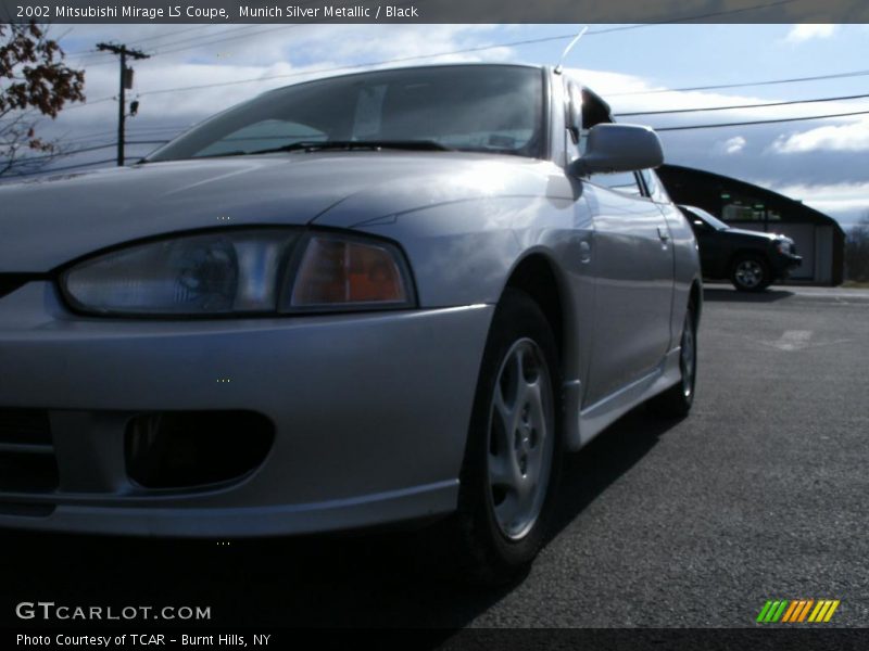 Munich Silver Metallic / Black 2002 Mitsubishi Mirage LS Coupe