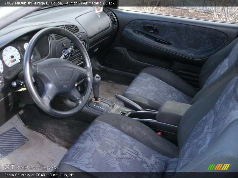 Munich Silver Metallic / Black 2002 Mitsubishi Mirage LS Coupe