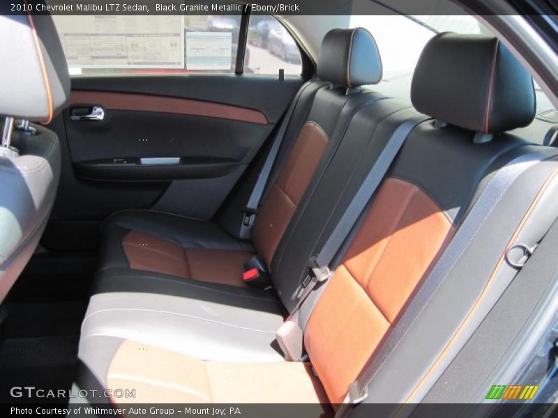 Black Granite Metallic / Ebony/Brick 2010 Chevrolet Malibu LTZ Sedan