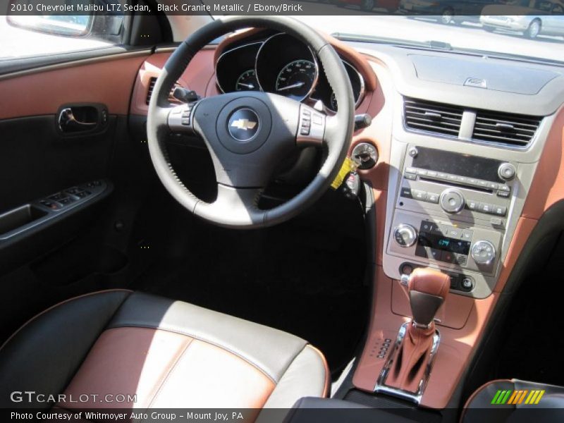 Black Granite Metallic / Ebony/Brick 2010 Chevrolet Malibu LTZ Sedan