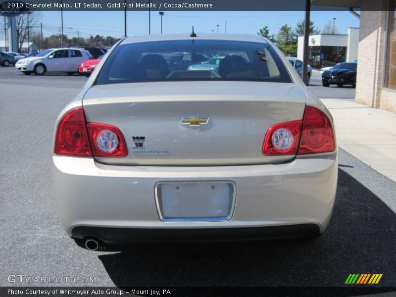 Gold Mist Metallic / Cocoa/Cashmere 2010 Chevrolet Malibu LT Sedan