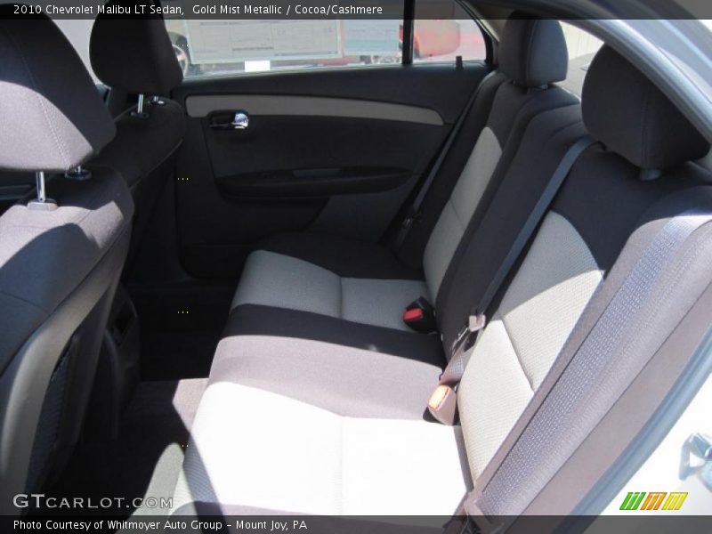 Gold Mist Metallic / Cocoa/Cashmere 2010 Chevrolet Malibu LT Sedan
