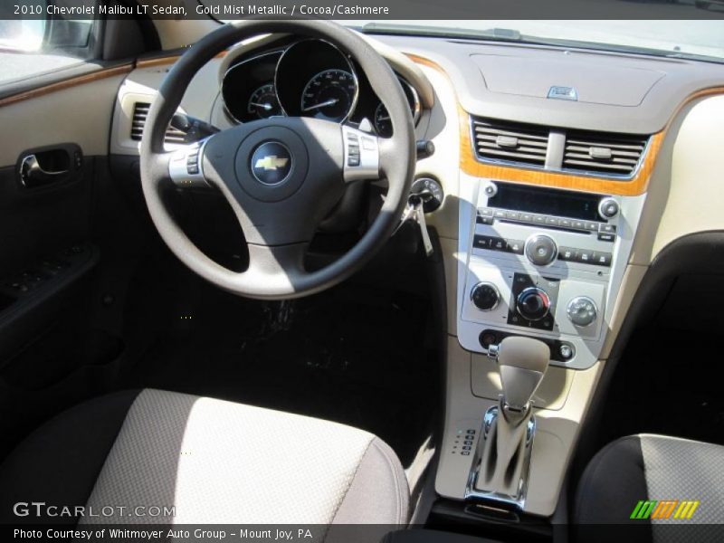 Gold Mist Metallic / Cocoa/Cashmere 2010 Chevrolet Malibu LT Sedan