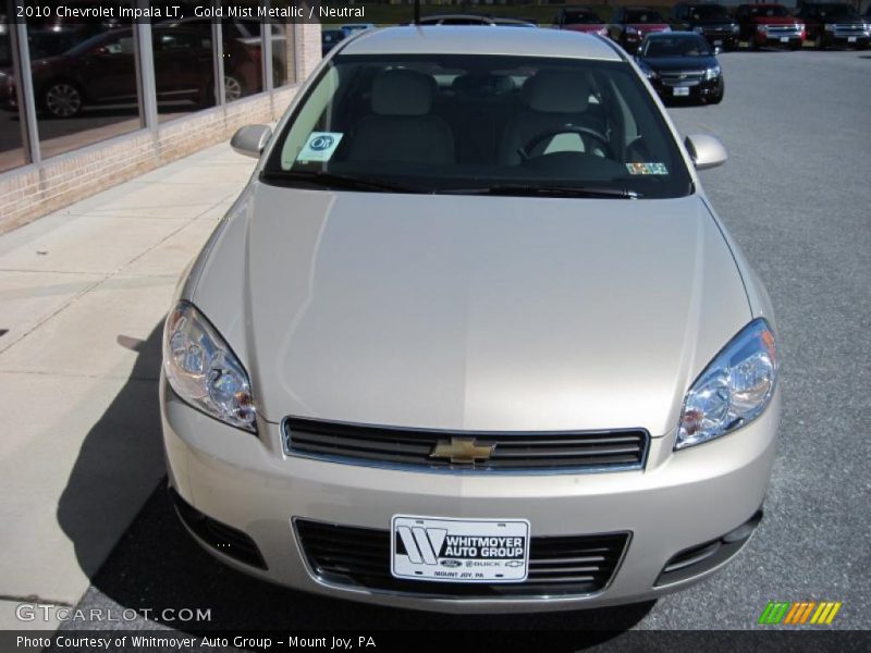 Gold Mist Metallic / Neutral 2010 Chevrolet Impala LT