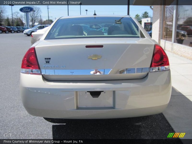 Gold Mist Metallic / Neutral 2010 Chevrolet Impala LT
