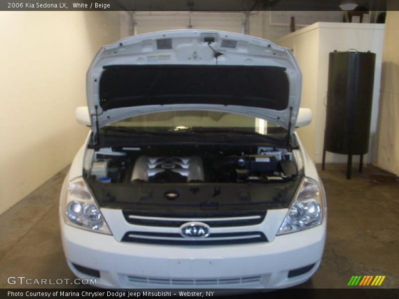 White / Beige 2006 Kia Sedona LX