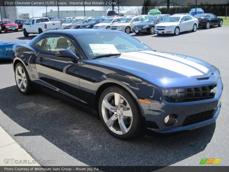 Imperial Blue Metallic / Gray 2010 Chevrolet Camaro SS/RS Coupe
