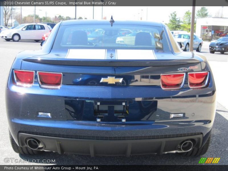 Imperial Blue Metallic / Gray 2010 Chevrolet Camaro SS/RS Coupe
