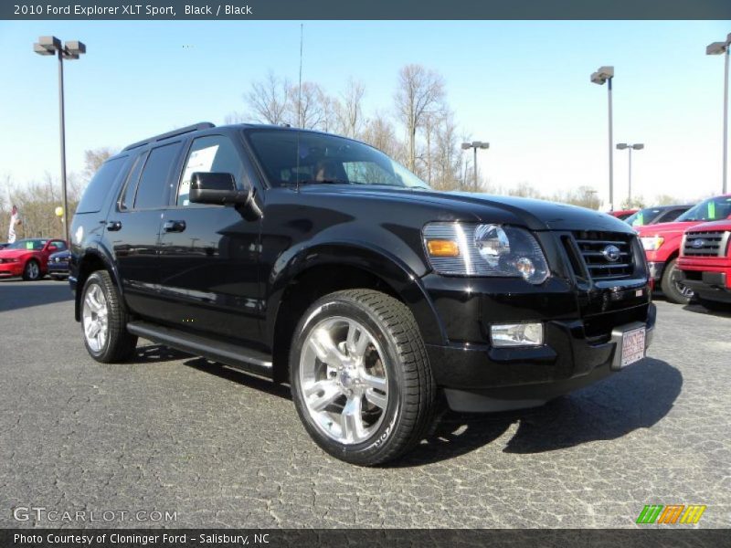 Black / Black 2010 Ford Explorer XLT Sport