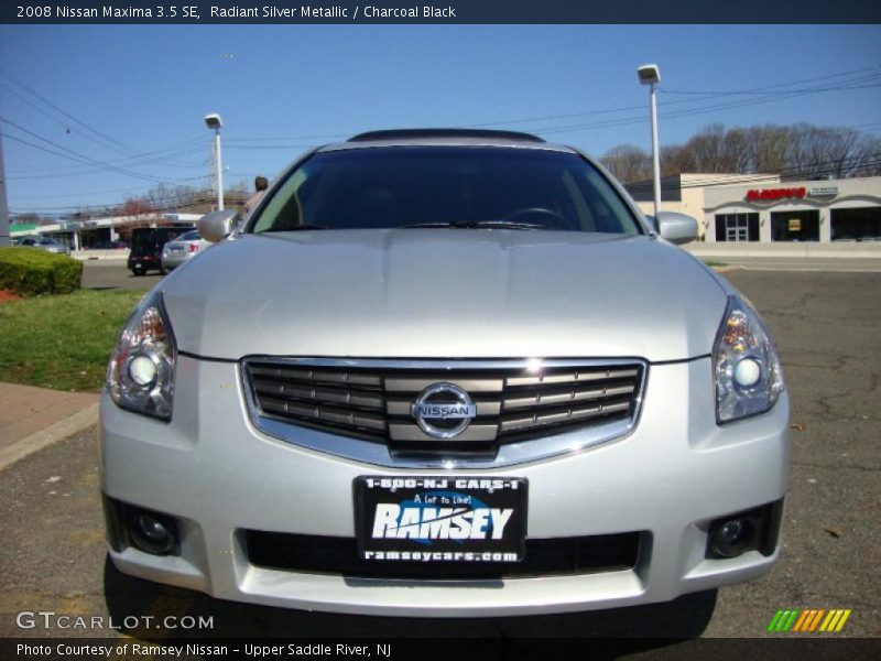 Radiant Silver Metallic / Charcoal Black 2008 Nissan Maxima 3.5 SE