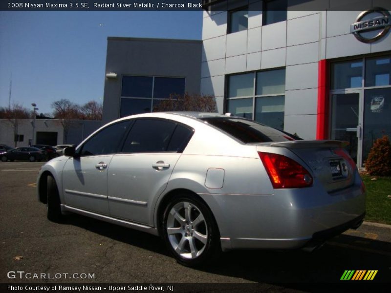 Radiant Silver Metallic / Charcoal Black 2008 Nissan Maxima 3.5 SE