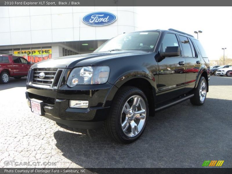 Black / Black 2010 Ford Explorer XLT Sport