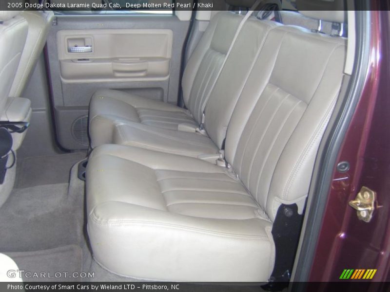 Deep Molten Red Pearl / Khaki 2005 Dodge Dakota Laramie Quad Cab