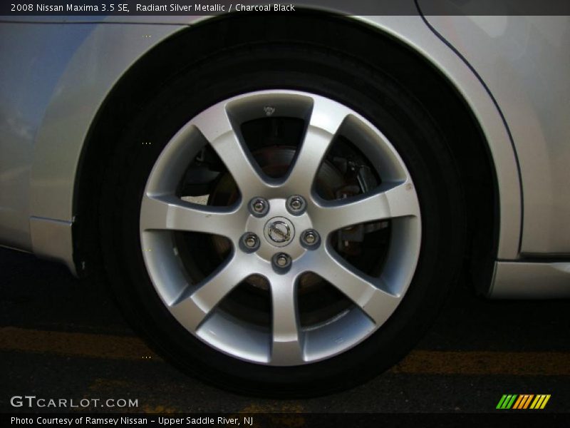 Radiant Silver Metallic / Charcoal Black 2008 Nissan Maxima 3.5 SE