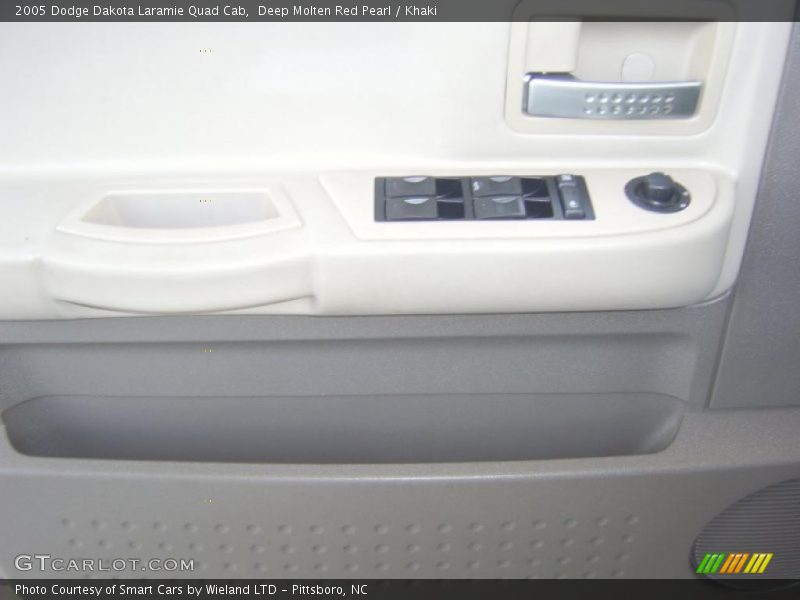 Deep Molten Red Pearl / Khaki 2005 Dodge Dakota Laramie Quad Cab