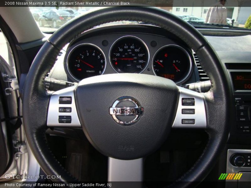Radiant Silver Metallic / Charcoal Black 2008 Nissan Maxima 3.5 SE