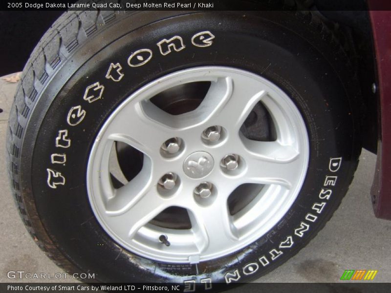 Deep Molten Red Pearl / Khaki 2005 Dodge Dakota Laramie Quad Cab