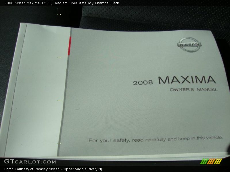 Radiant Silver Metallic / Charcoal Black 2008 Nissan Maxima 3.5 SE