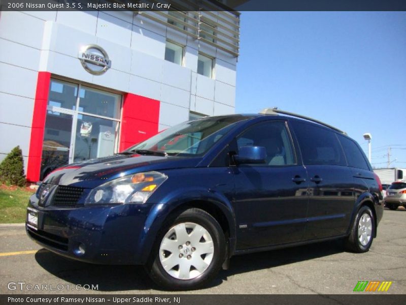 Majestic Blue Metallic / Gray 2006 Nissan Quest 3.5 S