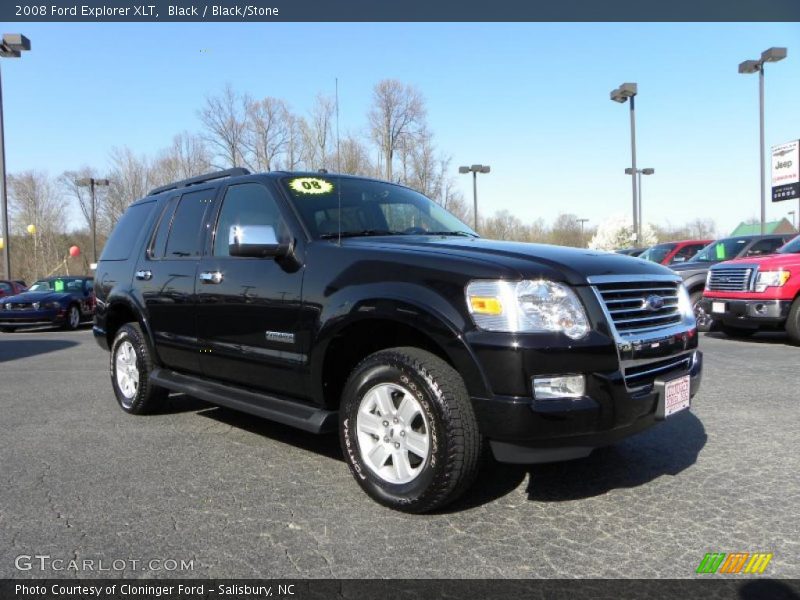 Black / Black/Stone 2008 Ford Explorer XLT